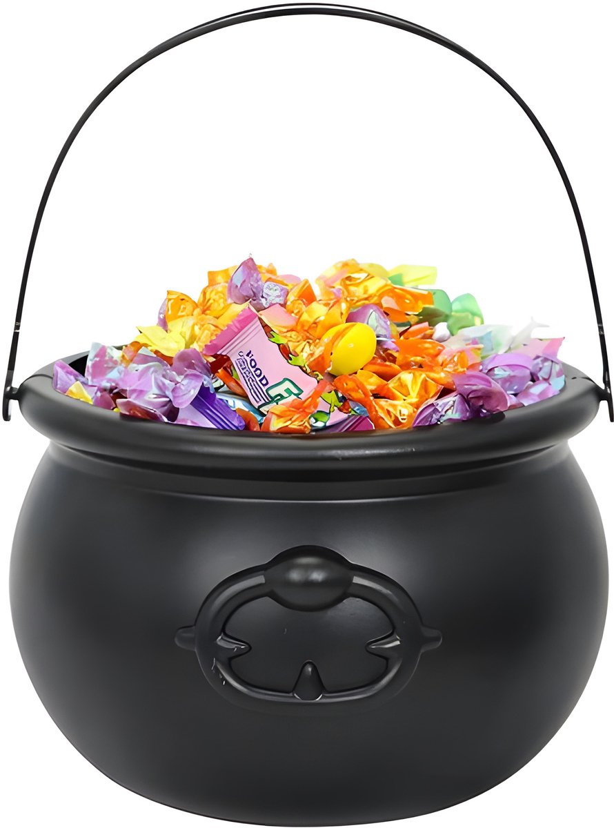 Halloween - Creative witch's cauldron - Treat buckets - witch's cooking pot - halloween bucket - Spooky candy - Treat - Candy - Decoration - Ornamentation
