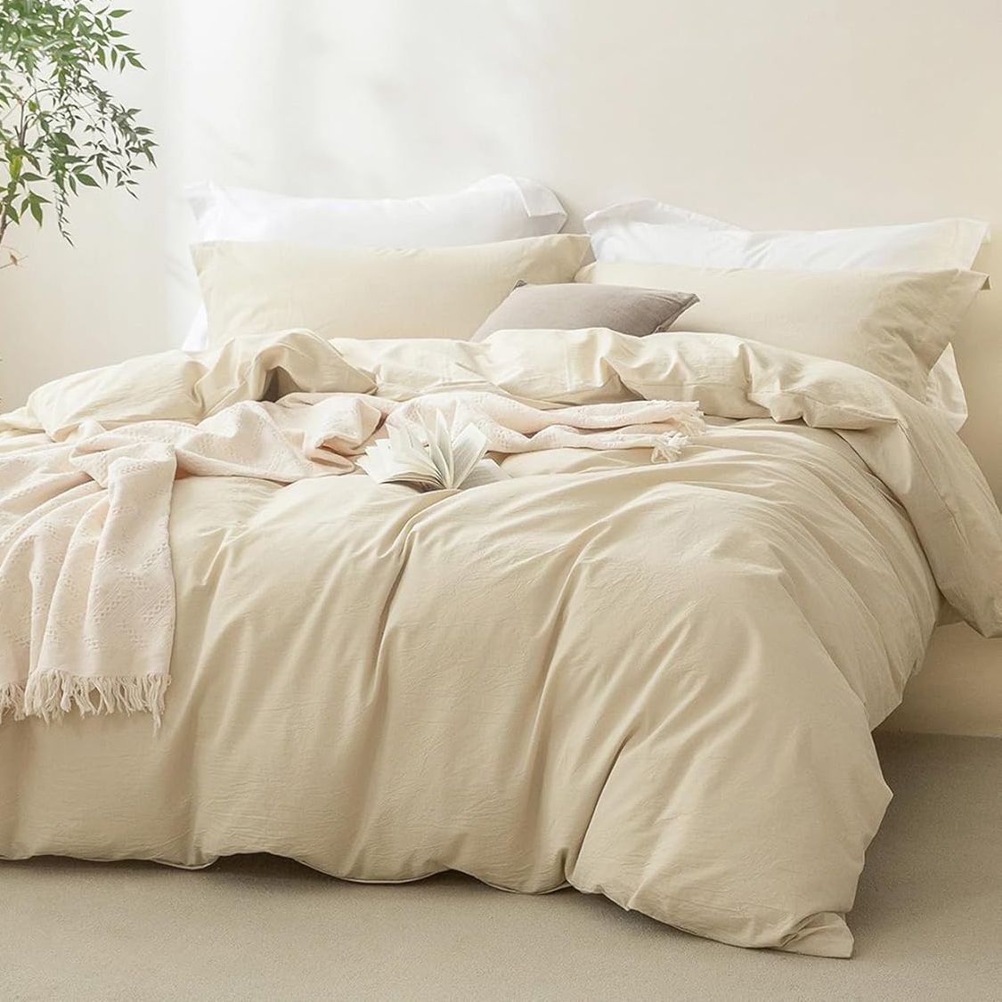 3 Piece Hotel Soft Microfiber Quilt Cover Set-2000TC Duvet/Donna Cover Set & Pillowcases -1 Quilt Cover Zipper Closure & 1 x Pillowcases-Breathable Bedding