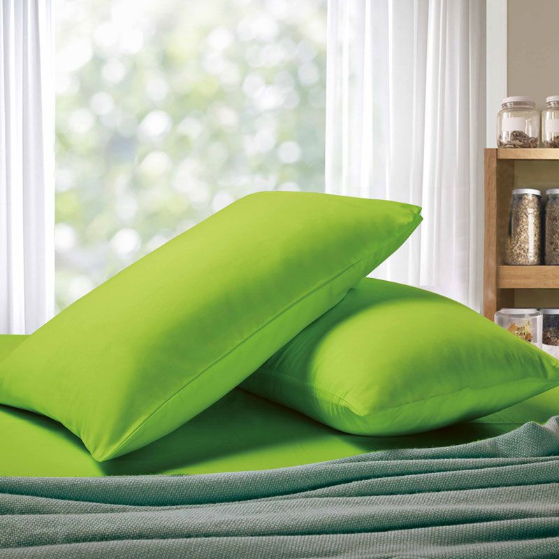 1000TC Premium Ultra Soft Standrad size Pillowcases 2-Pack - Green โ image 2