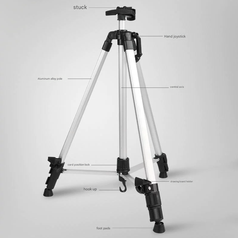 Green Portable Folding Artist Tripod Easel - Adjustable Stand for Sketching & Painting (Collapses to 54cm) โ image 2