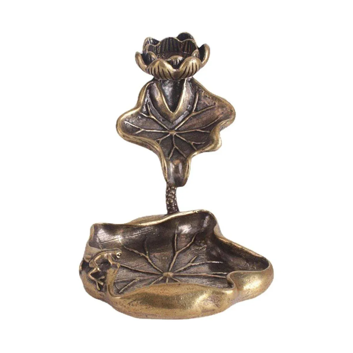 Lotus Flower Incense Holder Flowing Backflow Burner Home Office Decor Ornament — image 2