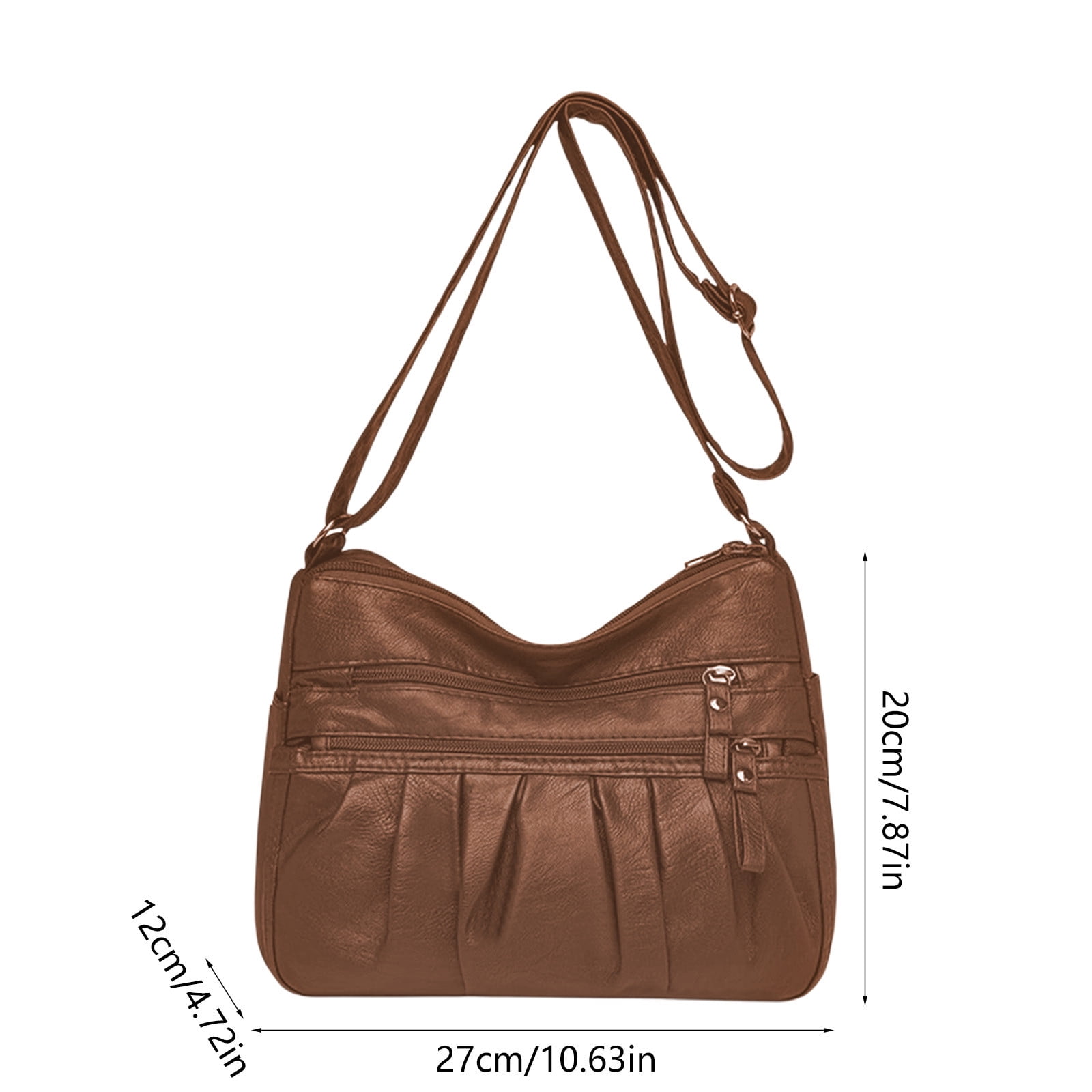 Crossbody Bags for Women, Pocketbooks Soft PU Leather Purses and Handbags, Multi Pocket Shoulder Bag, Multi Layer Fashionable Shoulder Women Bag, Shoulder — image 3