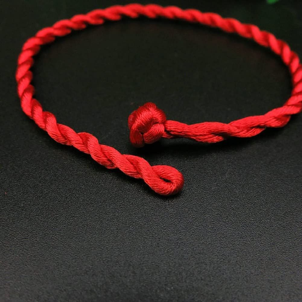 10 Pcs Red Bracelet Protection Good Luck Red Cord Bracelet Red String of Fate Bracelet Adjustable Knot Kabbalah Rope Bracelet โ image 2
