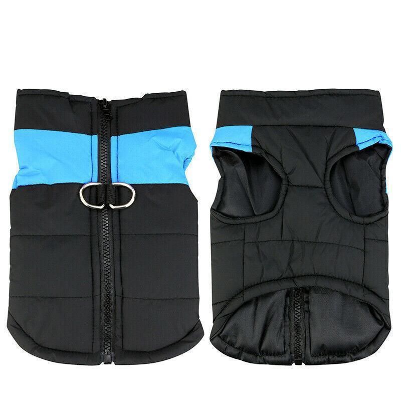 Large Dog Jacket Padded Waterproof Pet Clothes Warm Windbreaker Vest Coat Winter