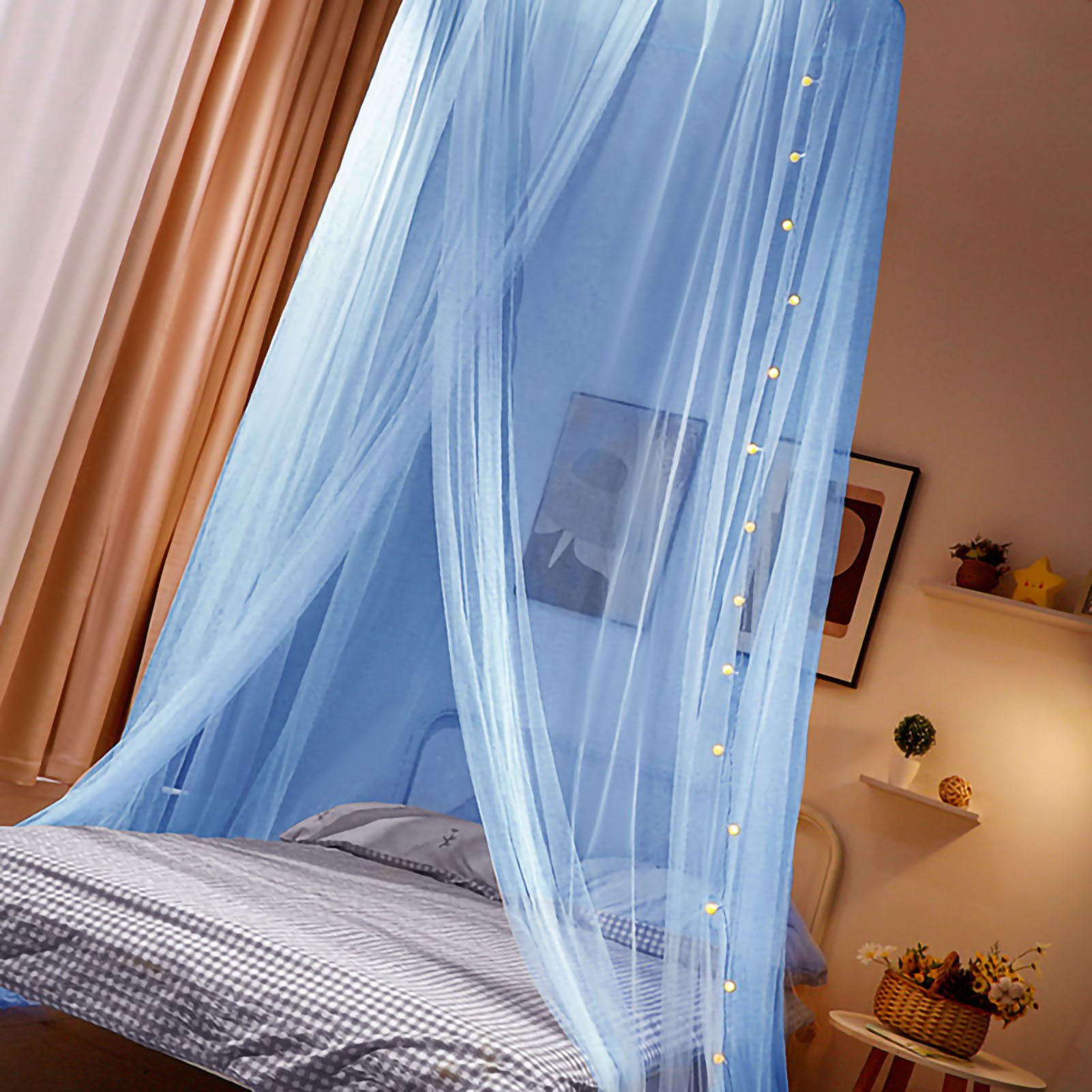 Mosquito Repelling Net Hanging Princess Canopy Insect Protection Room Decoration Hideaway Tent for Bed Kids Type 5 — image 5