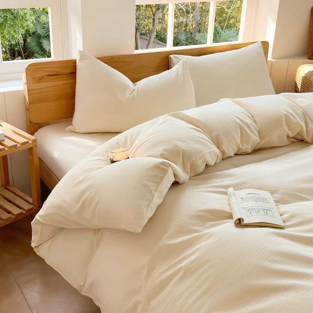 Hotel Soft Microfiber Duvet Cover Set-2000TC Quilt Cover Set & Pillowcases -1 Donna Cover Zipper Closure & 1 x Pillowcases-Breathable Bedding - Wrinkle, Fade — image 2