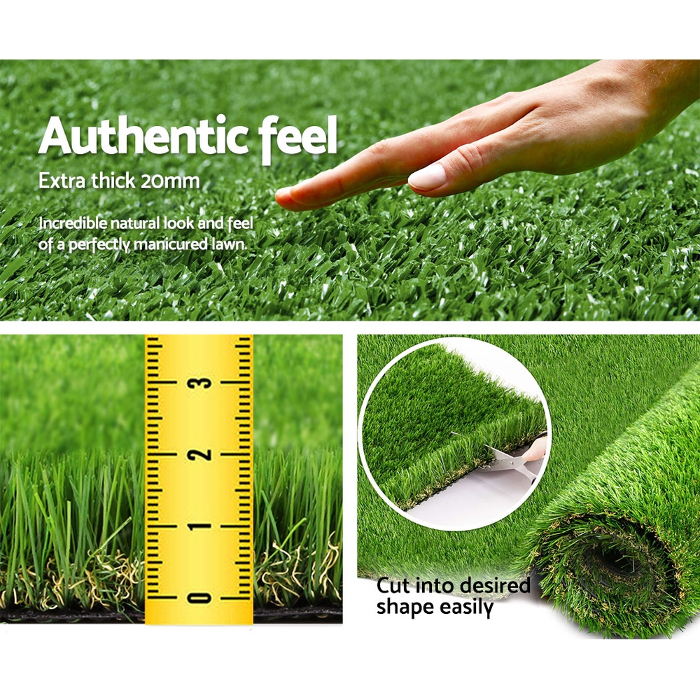 Prime Turf Artificial Grass 20SQM 30mm Synthetic Fake Lawn Turf Plastic Plant 4-coloured 2mx5m โ image 6