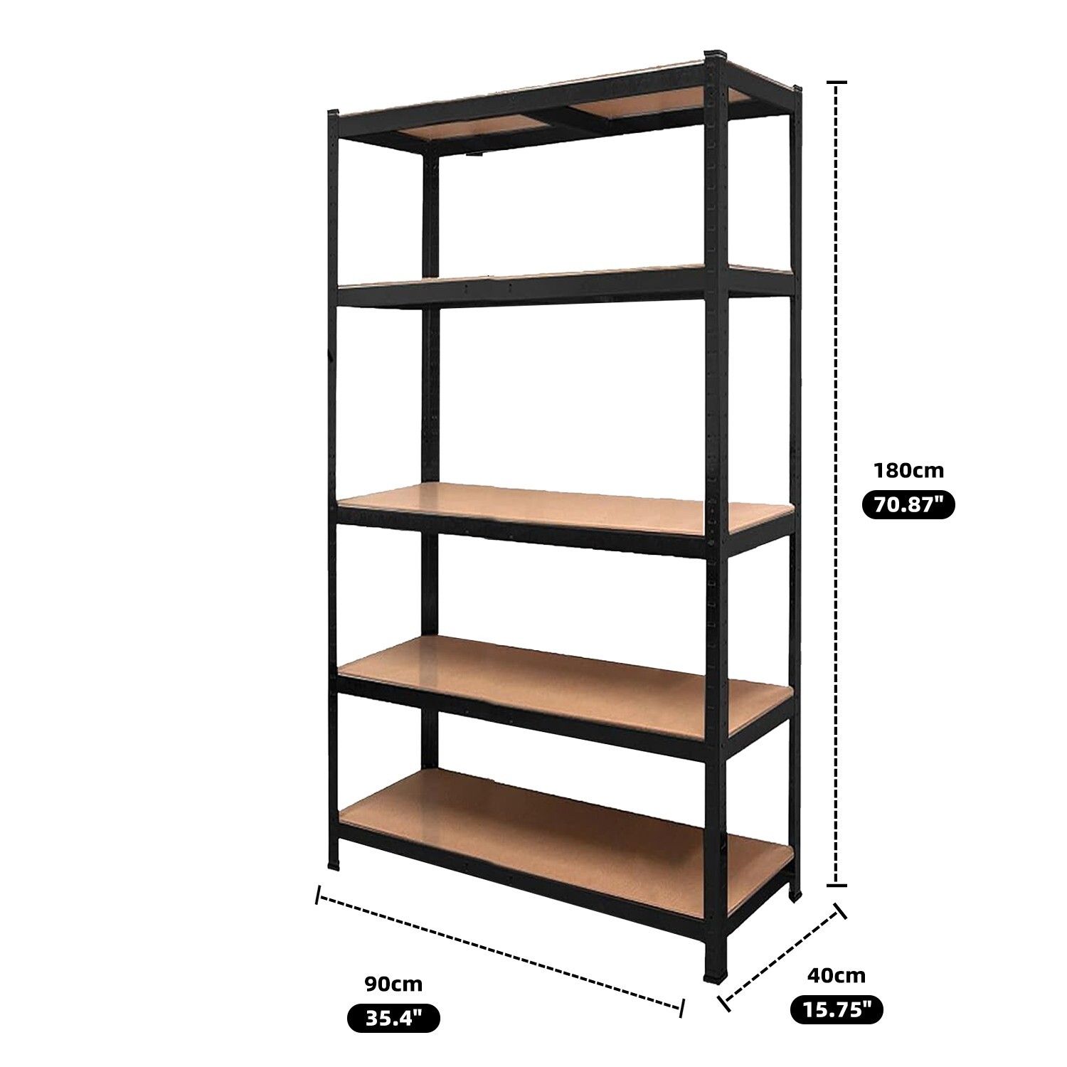 Heavy Duty Warehouse Shelving Rack Steel Garage Storage 180cm โ image 3
