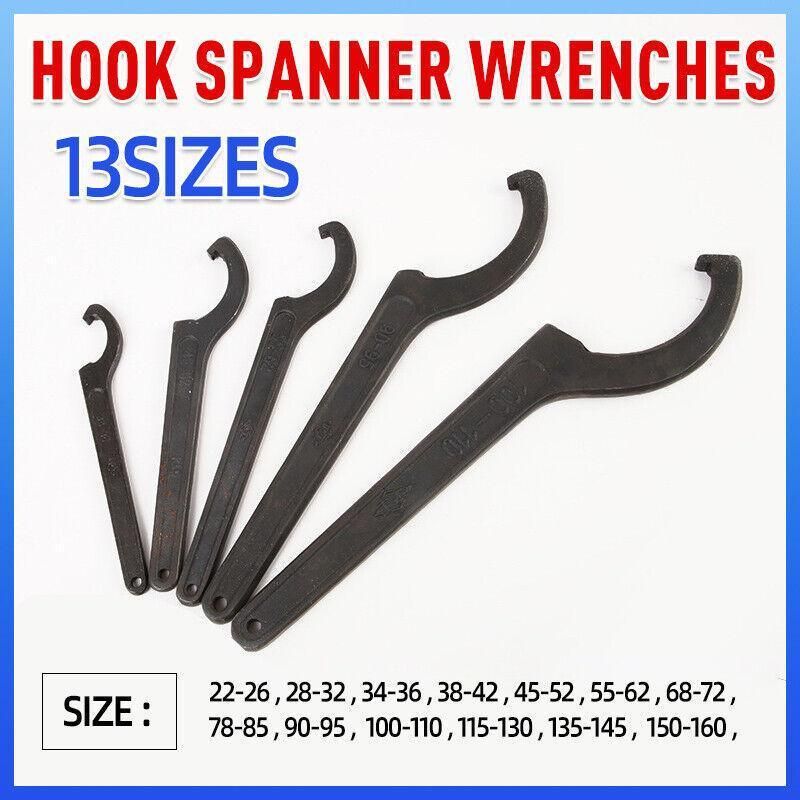 Adjustable C Spanner Hook Wrench Tool for Motorcycle Bike Repair 22 to 160mm - 100-110 โ image 2