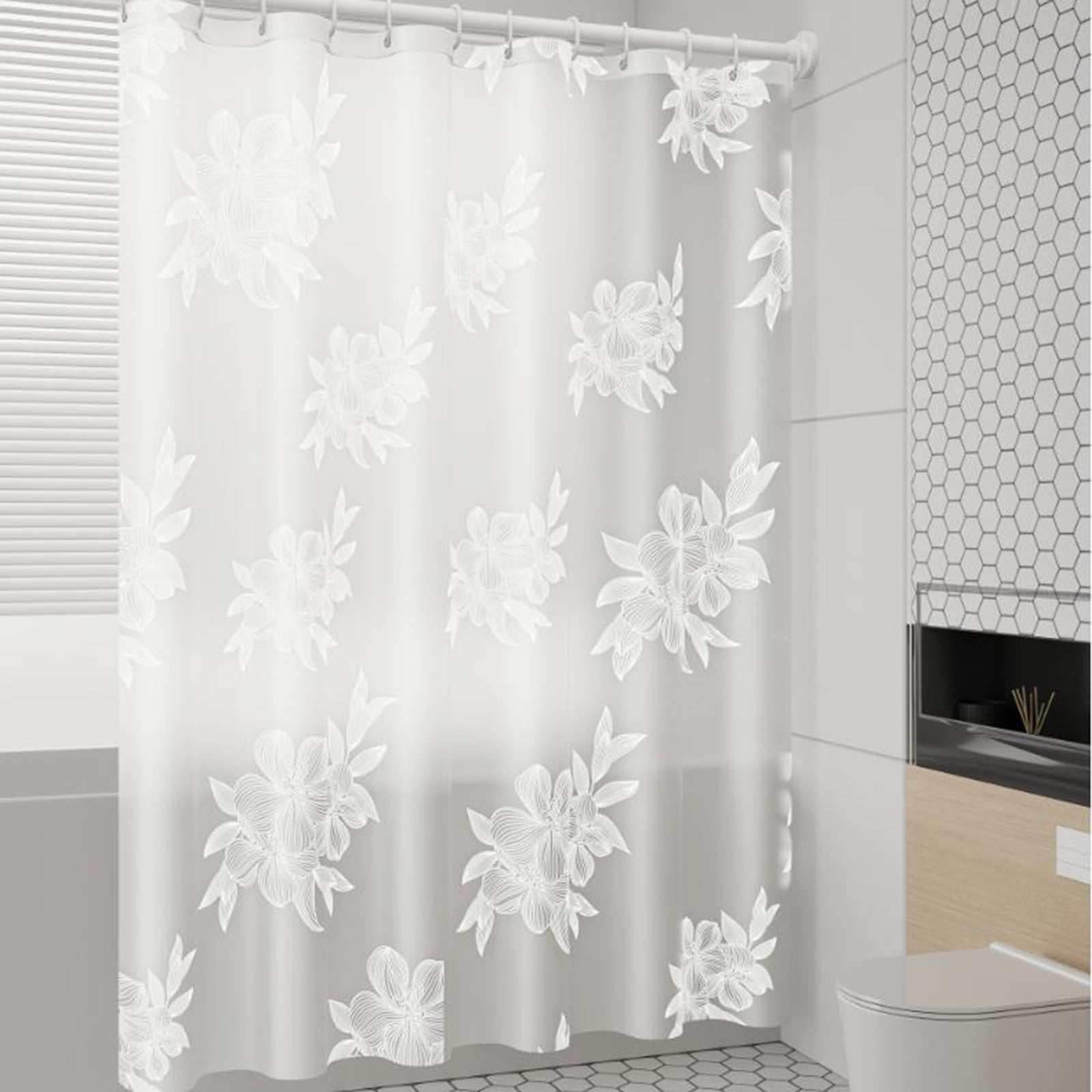 Shower Curtain, 31.5×71 Inch Shower Curtain Liner, Waterproof Plastic Shower Liner, Cute Lightweight Shower Curtain for Bathroom 71×31.5 in C — image 4