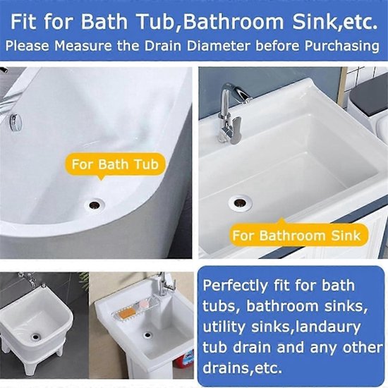 Bathroom Drain Filters - For 1.2-1.6 Inch Drain Holes - Small 1 Inch Conical Stainless Steel Filter - Pack of 4 — image 3