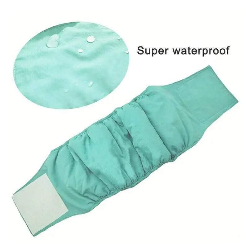S Male Dog Puppy Nappy Diaper Belly Wrap Band Sanitary Pants Underpants - Grey — image 4