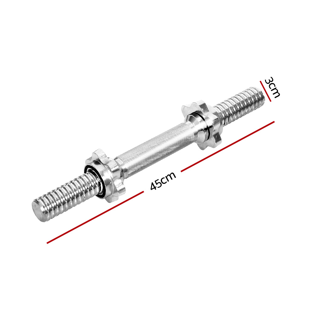 Everfit 45cm Dumbbell Bar Gym Home Exercise 150kg Capacity โ image 2