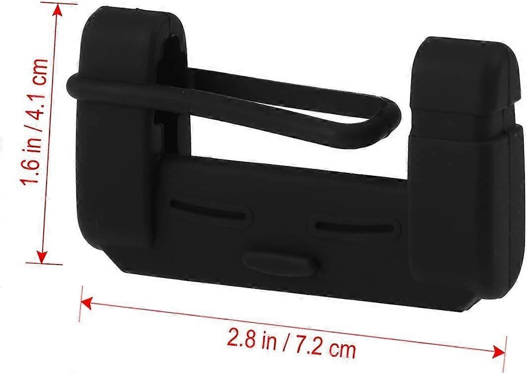 Vehicle chair Belt Buckle Silicone Case Clip Case security Belt Accessory (Black) โ image 3