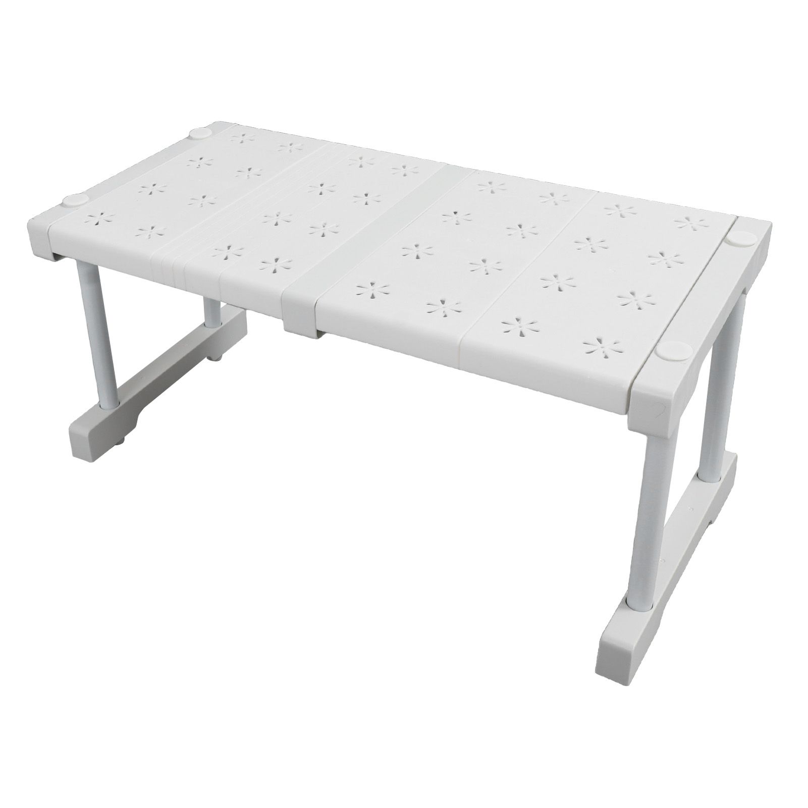 Expandable Closet Shelf Organizer Adjustable Space Saving Wardrobe Sink Tension Shelf 24cm Width 22cm Height Length 37 to 48cm/14.6 to 18.9in — image 5