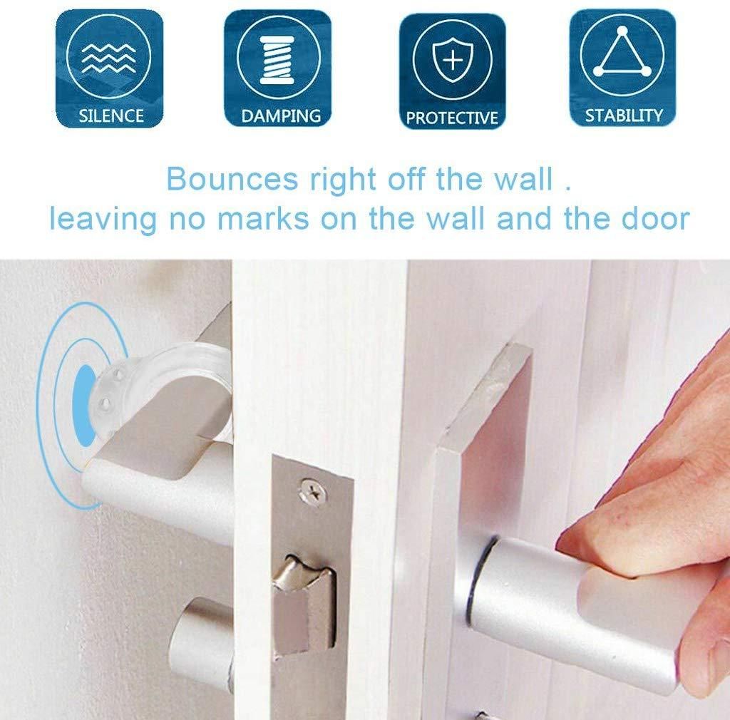 8pcs Door Stopper Transparent Silica Gel Door Handle Buffer Wall Protection Bumper Walls Furniture Protective โ image 3