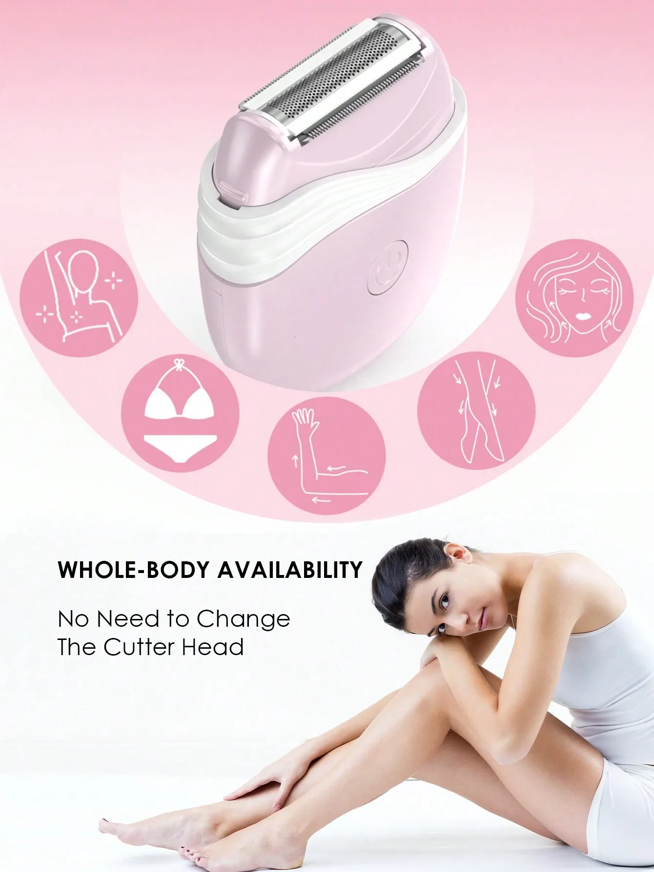 Electric Epilator For Women Portable Hair Removal Device Lady Razor Hair Shaver 3 IN 1 Multifunction Cordless Electric Trimmer For Body Leg Armpit โ image 2