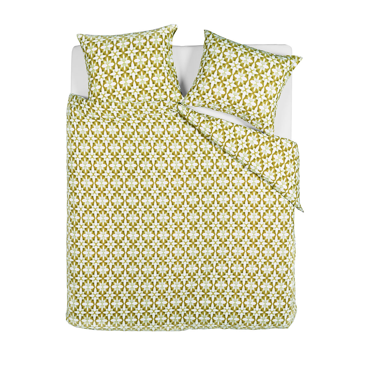 Bedding House Mae Green Seersucker Cotton Quilt Cover Set King โ image 5