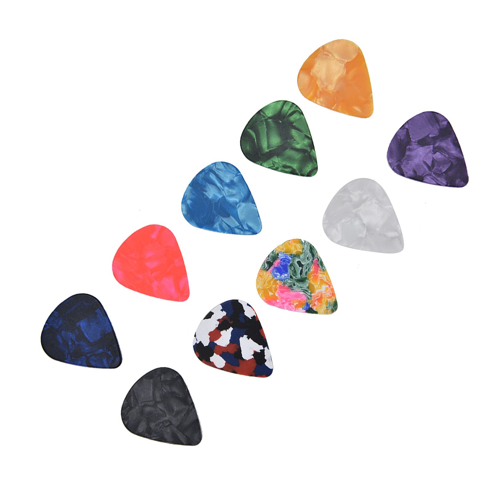 10Pcs Guitar Picks Boost Bass Portable Colorful Retro Cosmic Star Sky Pattern Guitar Pick for Bass Banjo Ukulele0.46mm Silver Box โ image 3