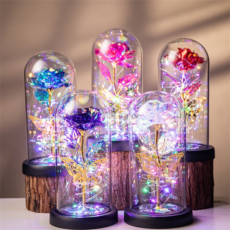 Purple & Silver Butterfly Lantern - Festive Decorative LED Light — image 3