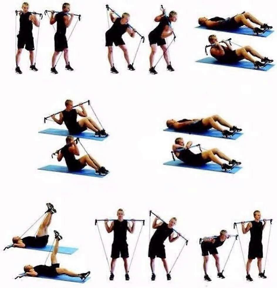 Pilates Bar Kit with Resistance Bands for Home Yoga & Gym Workout — image 3