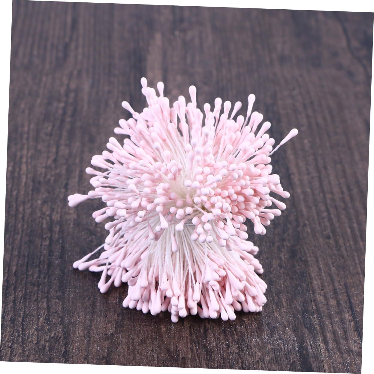 DIY Headwear Pearl Flower Making Buds Flower Floral Stamens for Flower Making Plaster pink 1 Bundles，2.17-Inch — image 2