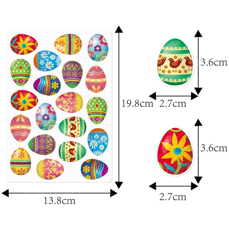 Easter Refrigerator Magnets Colorful Eggs Garage Magnets Magnetic Fridge Stickers for Spring Holiday Car Kitchen-4PCS โ image 4