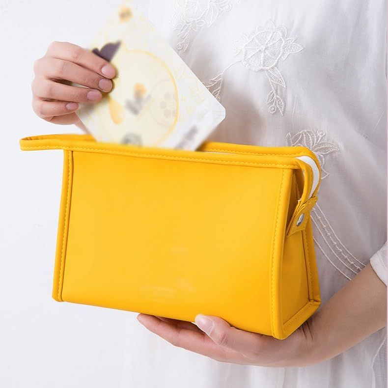 Women Make Up Makeup Bags Organizer Cosmetic Bag Candy Color PU Portable Toiletry Bag Travel Make Up Pouch — image 3