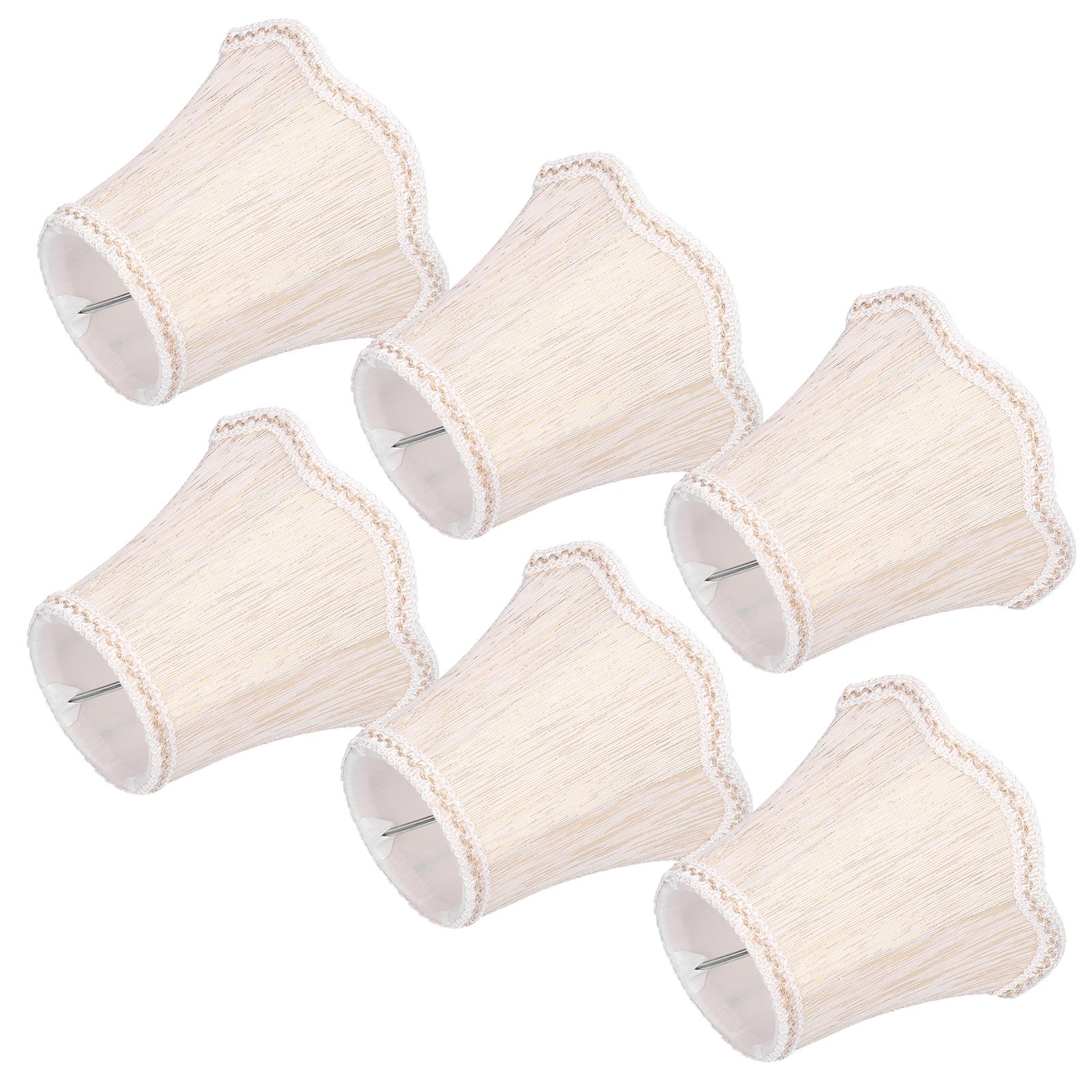 6Pcs European Style Lampshade Cloth Lamp Shade Chandelier Wall Light Cloth Cover for Lighting — image 4