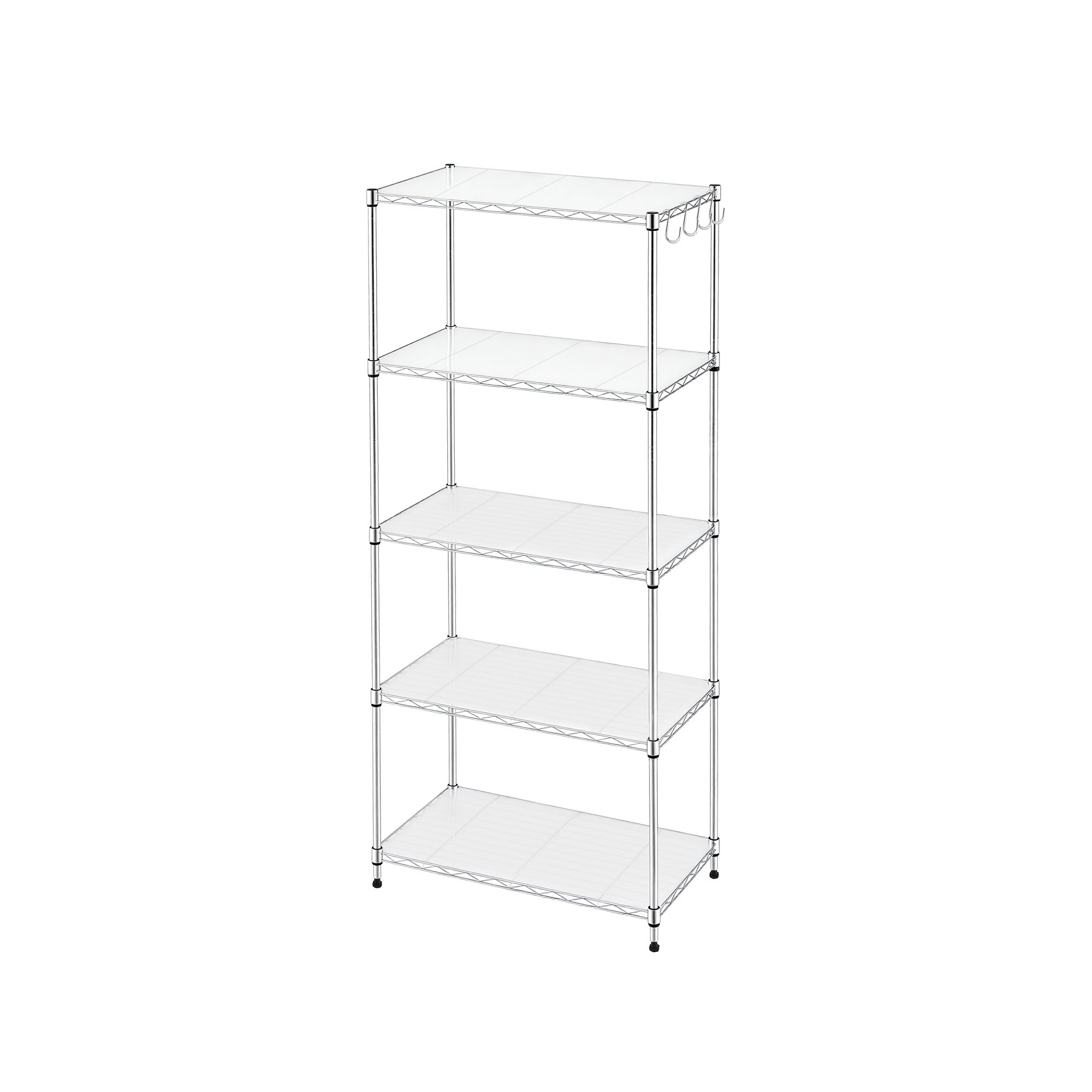 Artiss 5-Tier Kitchen Rack Shelf Shelving Unit 60x35x150CM Adjustable Metal Storage Shelves Silver — image 5