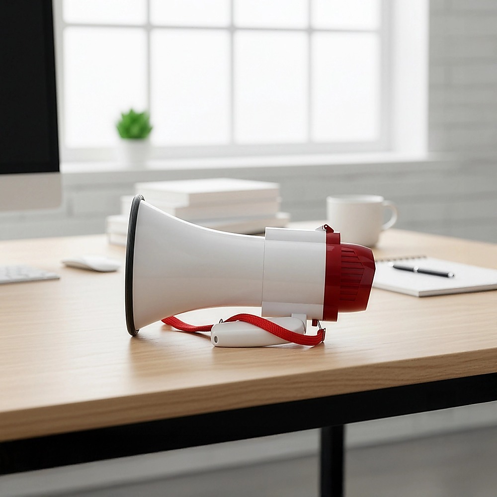 Audio Megaphone 25Watt Bull Horn with Siren โ image 6