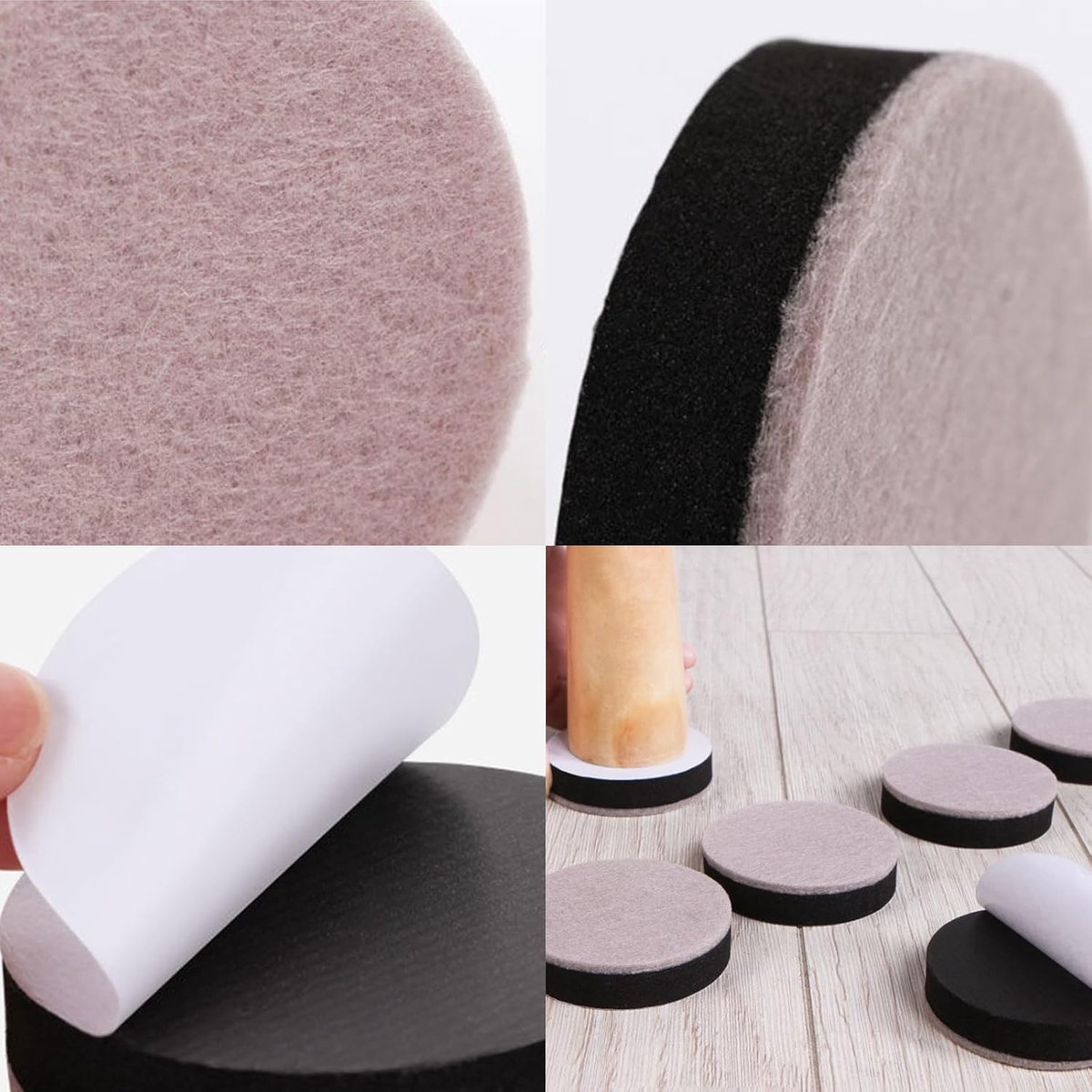Furniture Risers - 16 Pieces - Furniture Riser Set - Bed Riser - Adjustable Furniture Legs - Furniture Coasters - Furniture Felt - Strong Space-Saving Riser — image 3