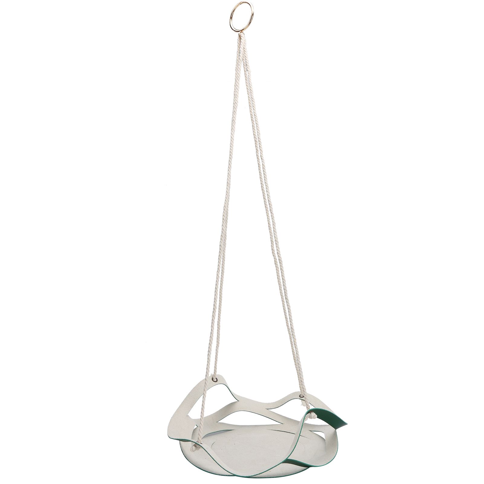 Plant Hanger PU Leather Wall Hanging Flower Pot Holder Basket Home Garden DecorationS Green — image 3