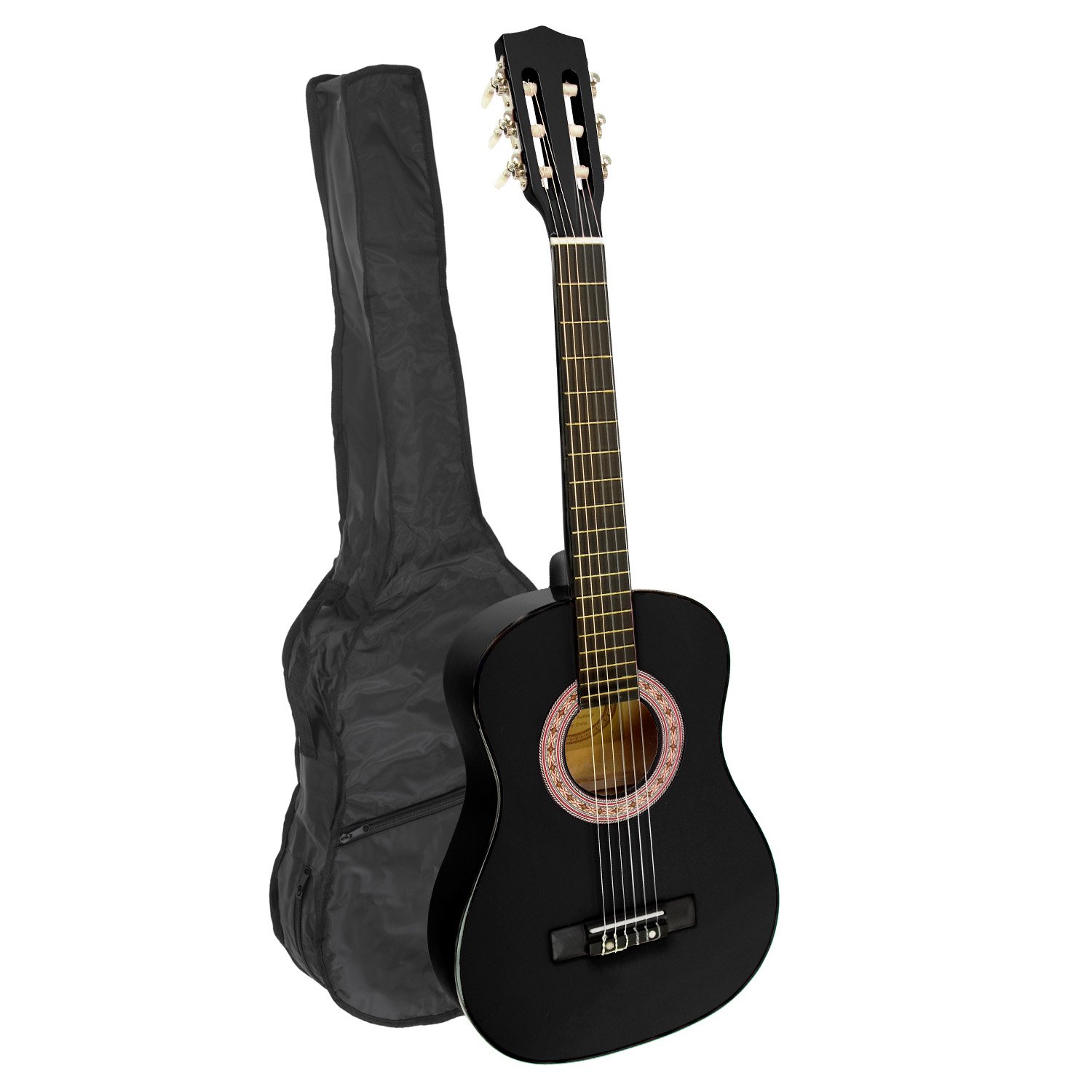 Karrera 34in Acoustic Children Wooden Guitar - Black — image 2
