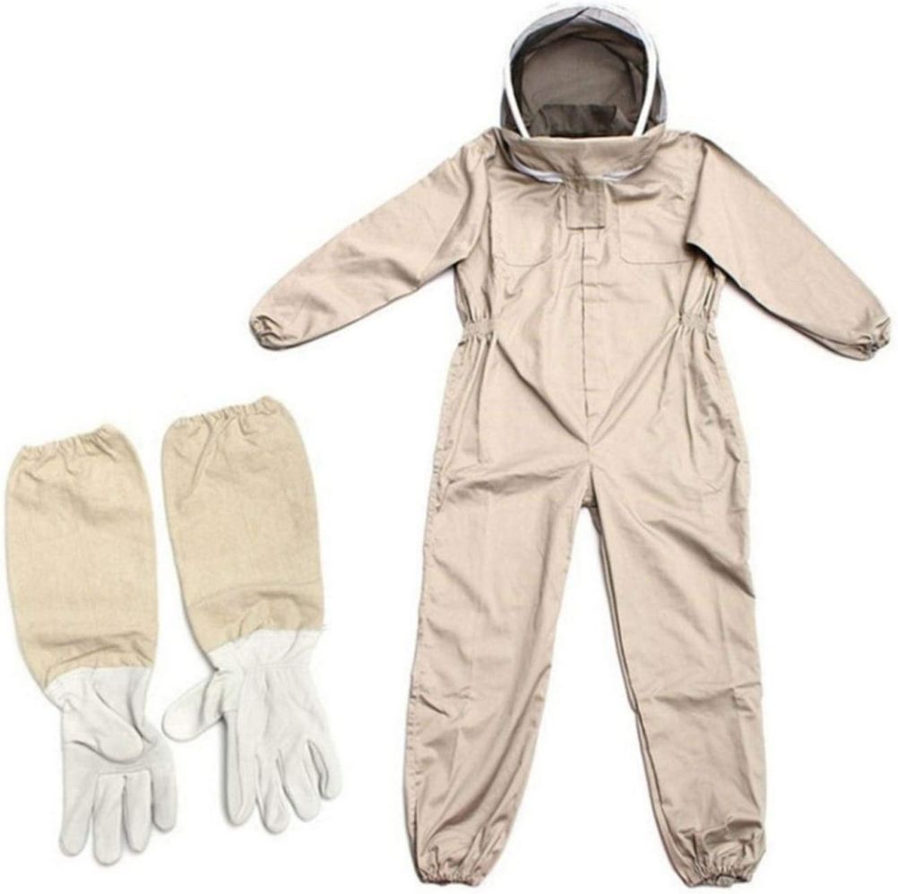 Bee Suit with Gloves Beekeeping Protective Suits Beekeeper Suit Bee Keeper Gear Coveralls Bee Outfit