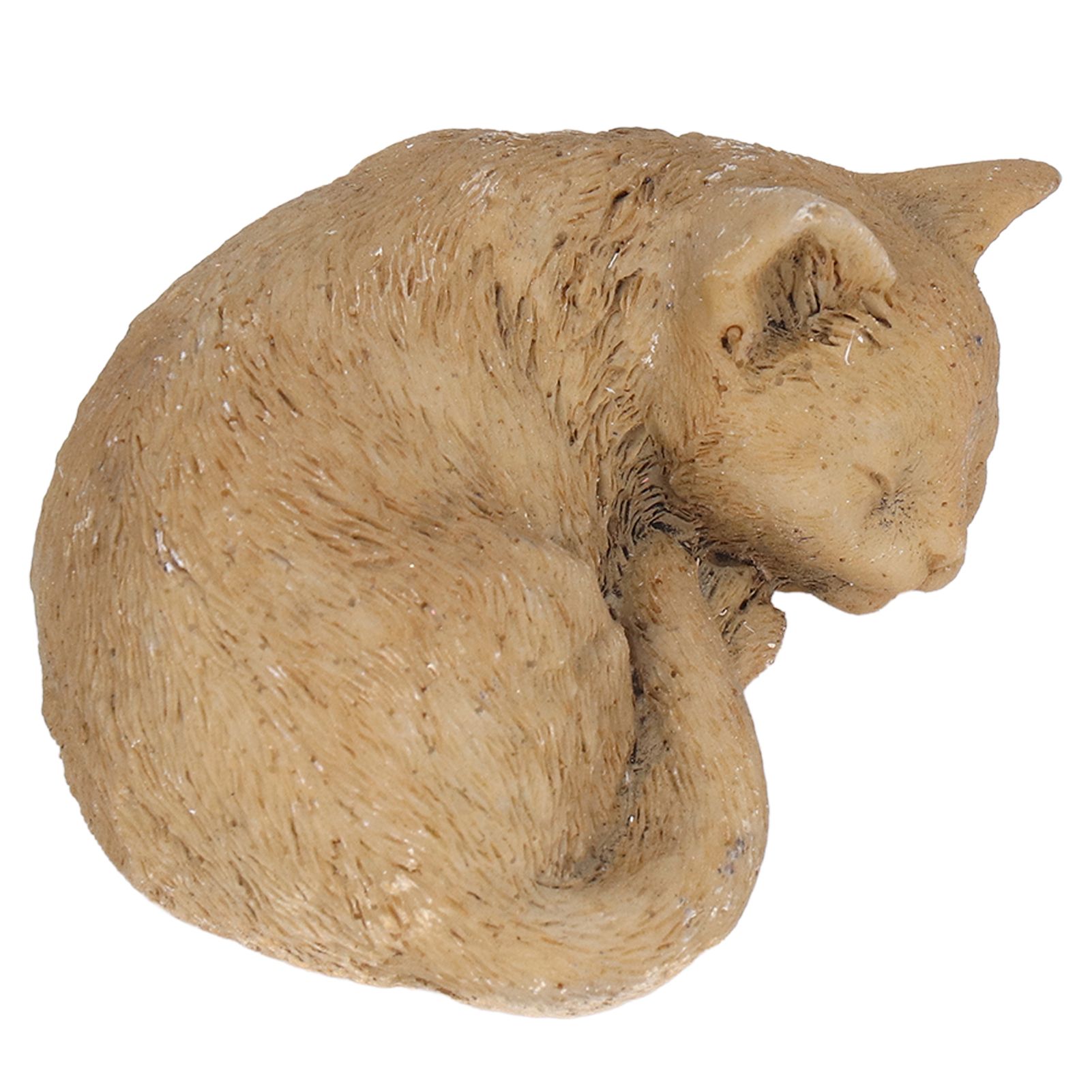 Pet Memorial Tombstone Weatherproof Resin Pet Memorial Garden Stone for Garden Outdoor YardOrnament Cat B Sand Color — image 5