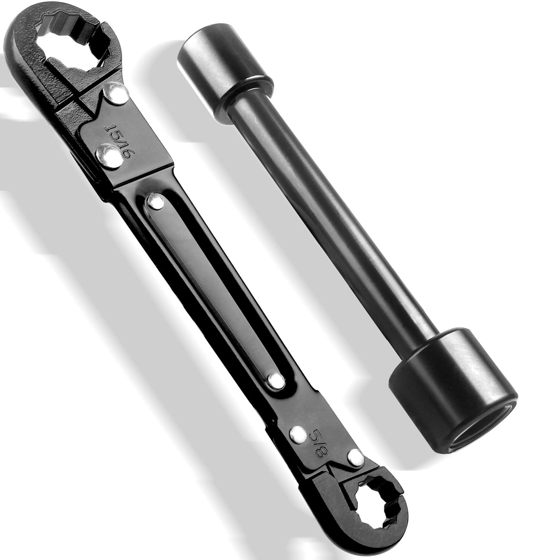 Plumbing Tools, Dual Wrench Kit, Angle Stop Wrench, Plumbing Wrench. Professional Plumbing Toolset For Easy Angle Stop