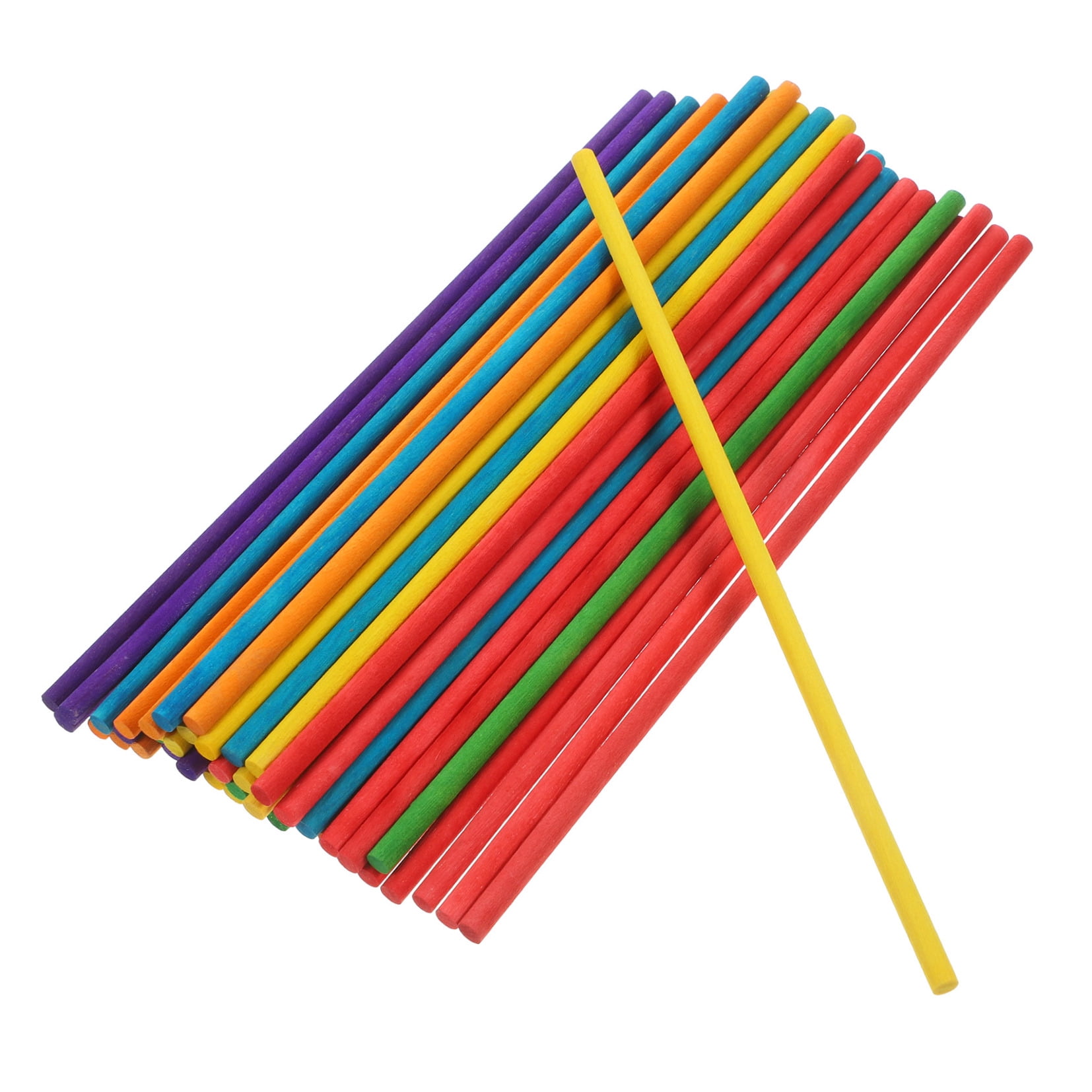 100 Pcs Colorful Small Round Wooden Dowels Sticks for Crafting, Charcuterie Boards, Maple Rods, Kids Projects β image 4