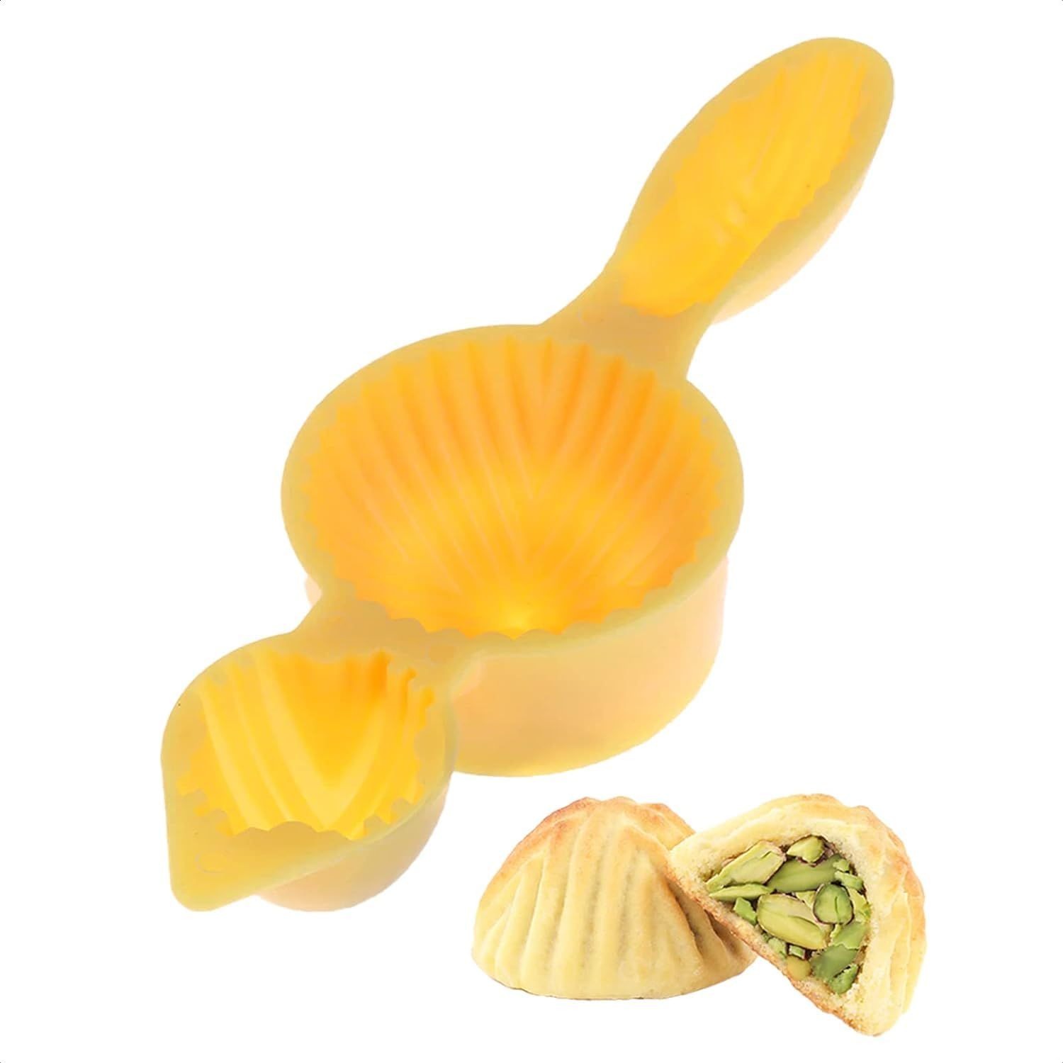 Plastic Mould Press Stamp Mooncake, Middle Eastern Cake Mold for Dates, Nuts, & Chocolate Stuffed Cookie Kitchen Tool — image 5