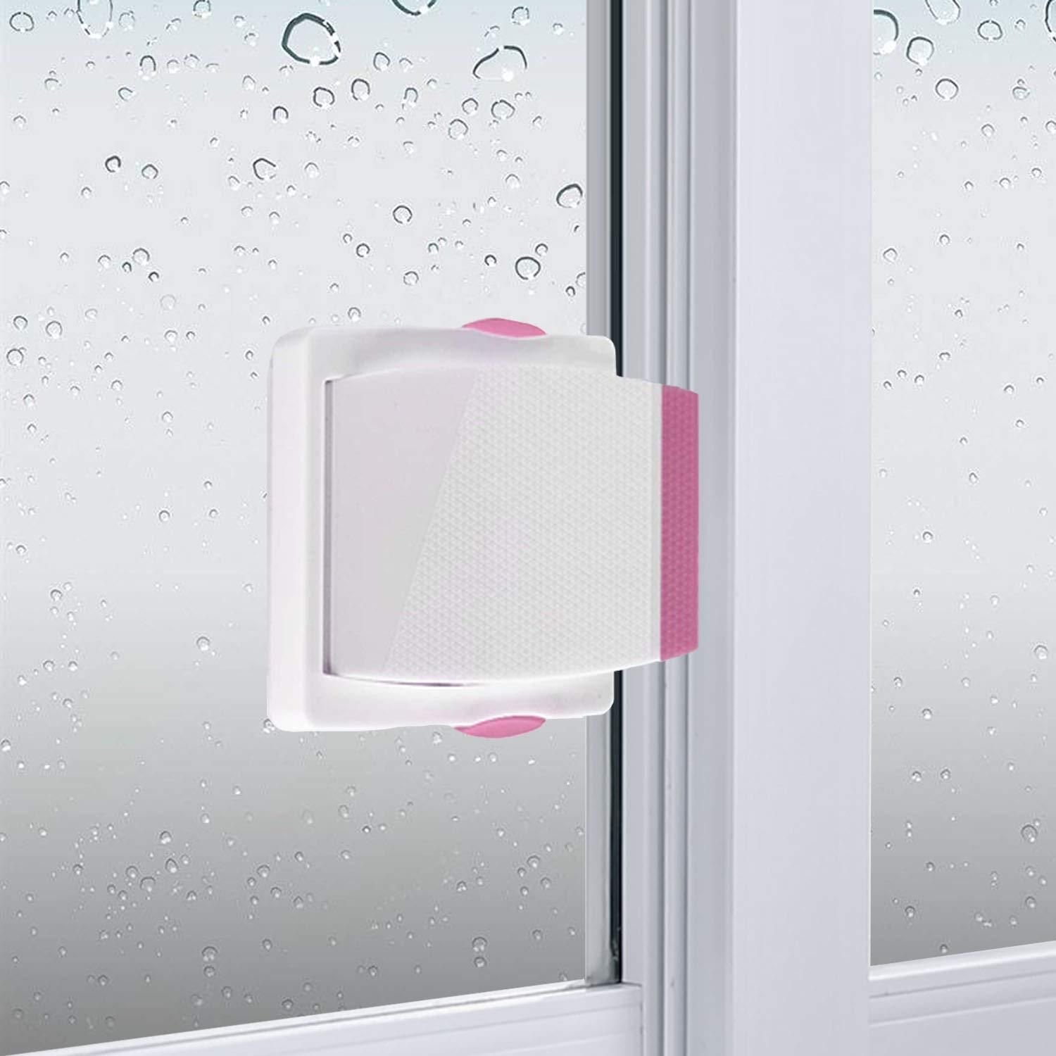 Sliding Door Lock, 4 Pack Child Safety Sliding Glass Door Lock for Sliding Glass Doors, Sliding Windows, Sliding Closet, etc. Easy to Installation Provides