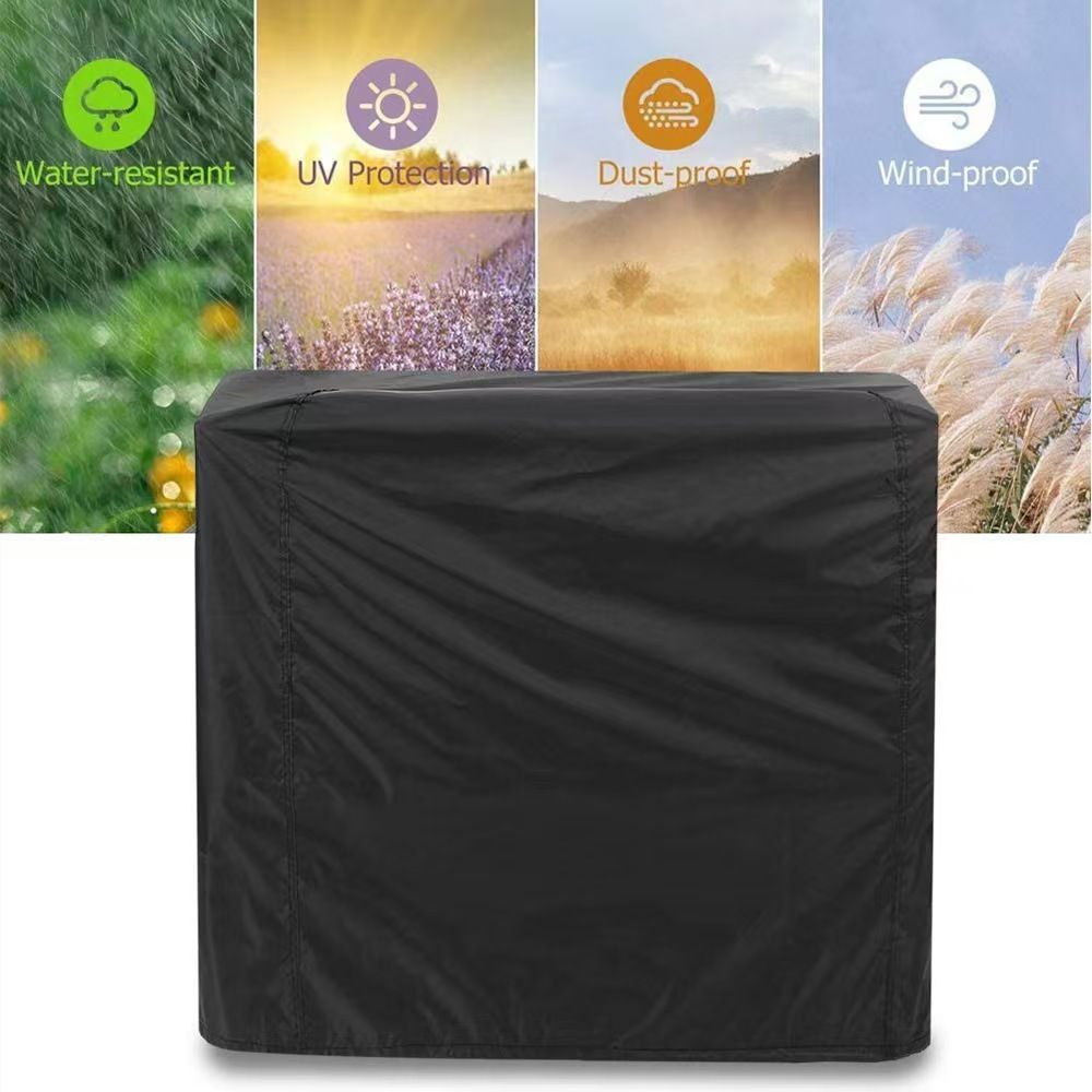 BBQ Cover Waterproof Windproof Fade Resistant Oxford Fabric Compatible with Weber and Brinkmann Barbecue Racks, 145 × 61 × 117 cm — image 3