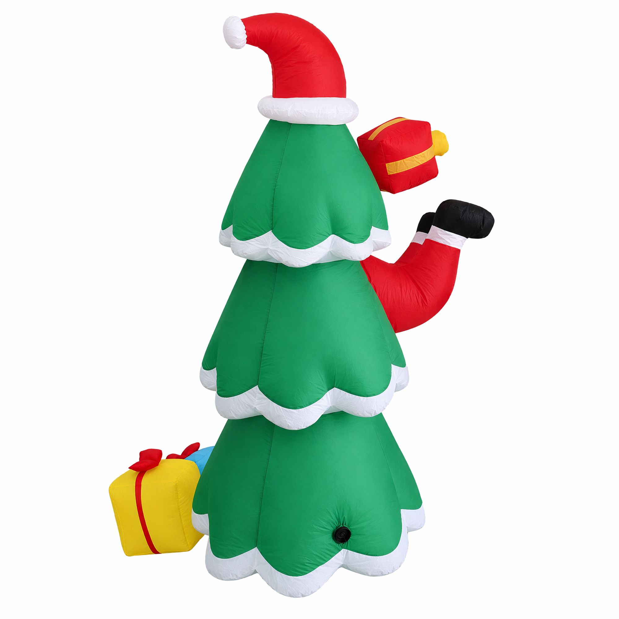 Jingle Jollys Christmas Inflatable Santa Tree 2.5M Height Flashing Light Decorations Illuminated โ image 3