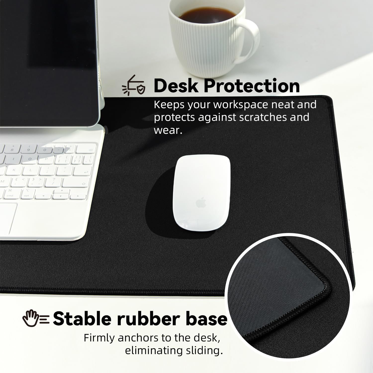 Large Gaming Mouse Pad with Non-Slip Rubber Base,Stitched Edge,Desk mat for Laptop,Computer & PC, Wristing Pad for Gamer — image 4