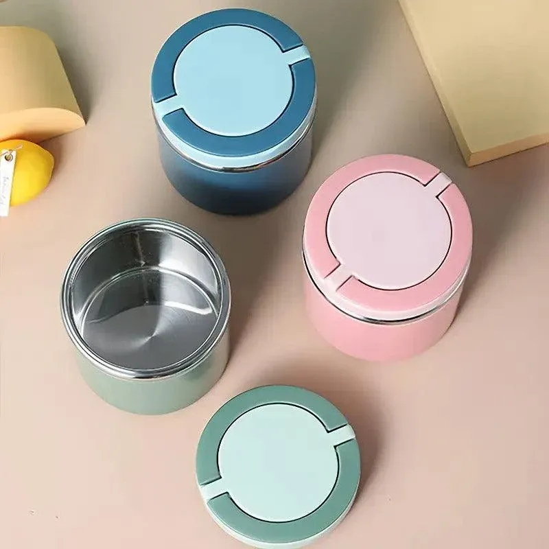 Stainless Steel Insulated Lunch Box Bento Box Thermal Food Container Breakfast - Blue β image 6