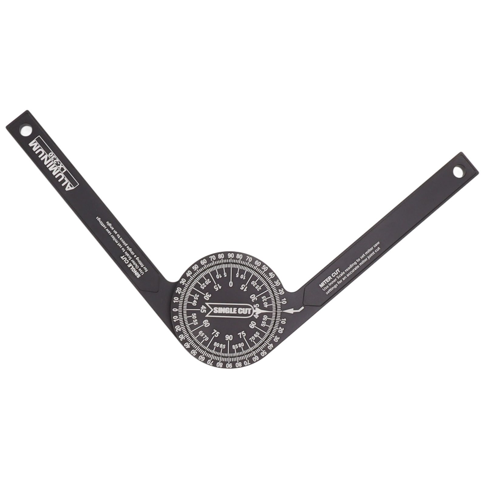 Miter Saw Protractor Accurate 2 Laser Engraving Scales Efficient Aluminum Alloy Angle Finder Protractor for Carpenter — image 6