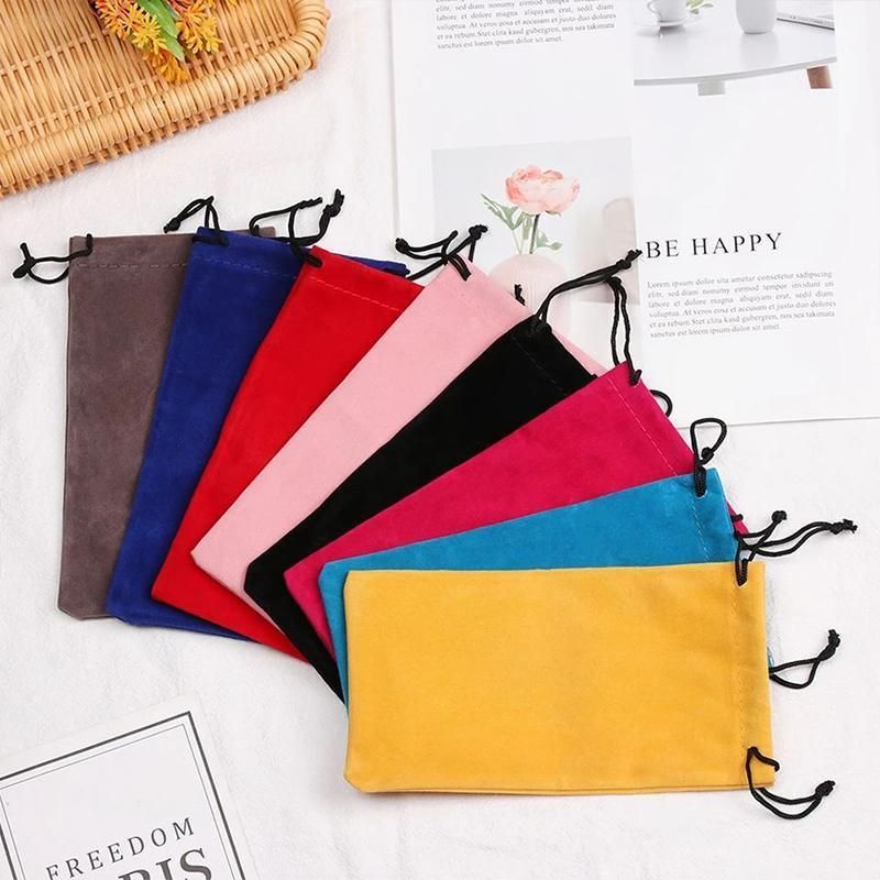 5PCS Cleaning Clothes Sunglasses Pouch Glasses Case Soft Eyeglasses Bag Random - 20PCS โ image 6