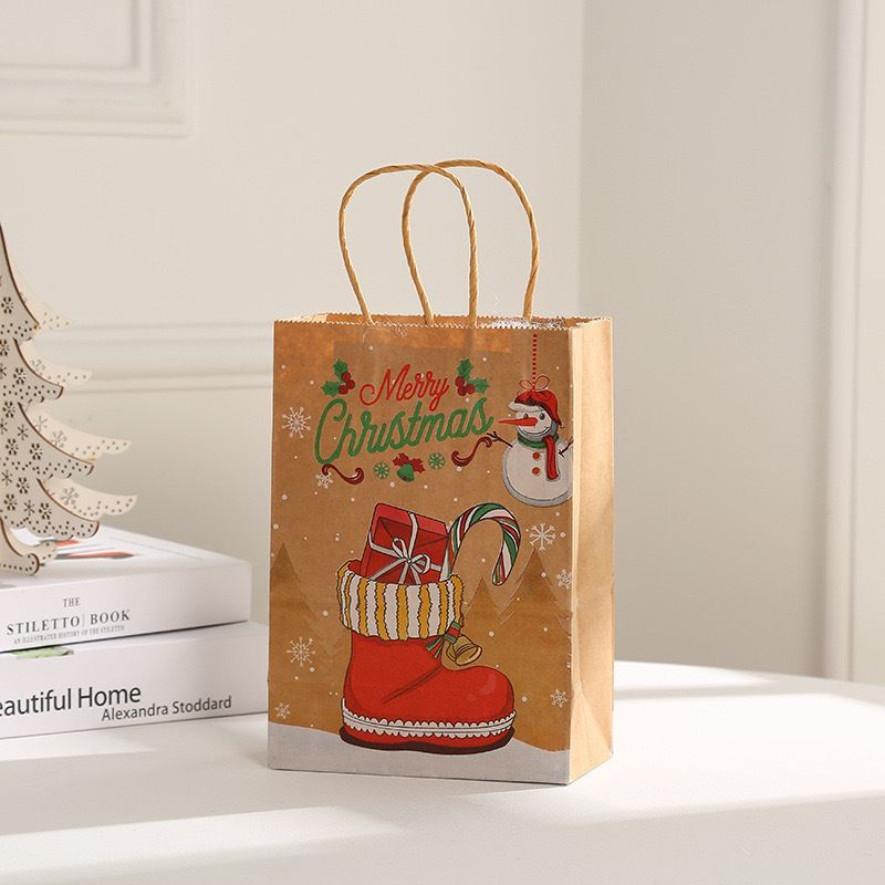 Christmas Gift Bags 30-Piece Set Festive Designs Holiday Gifting Christmas - Red - Size 15-8-21 — image 5