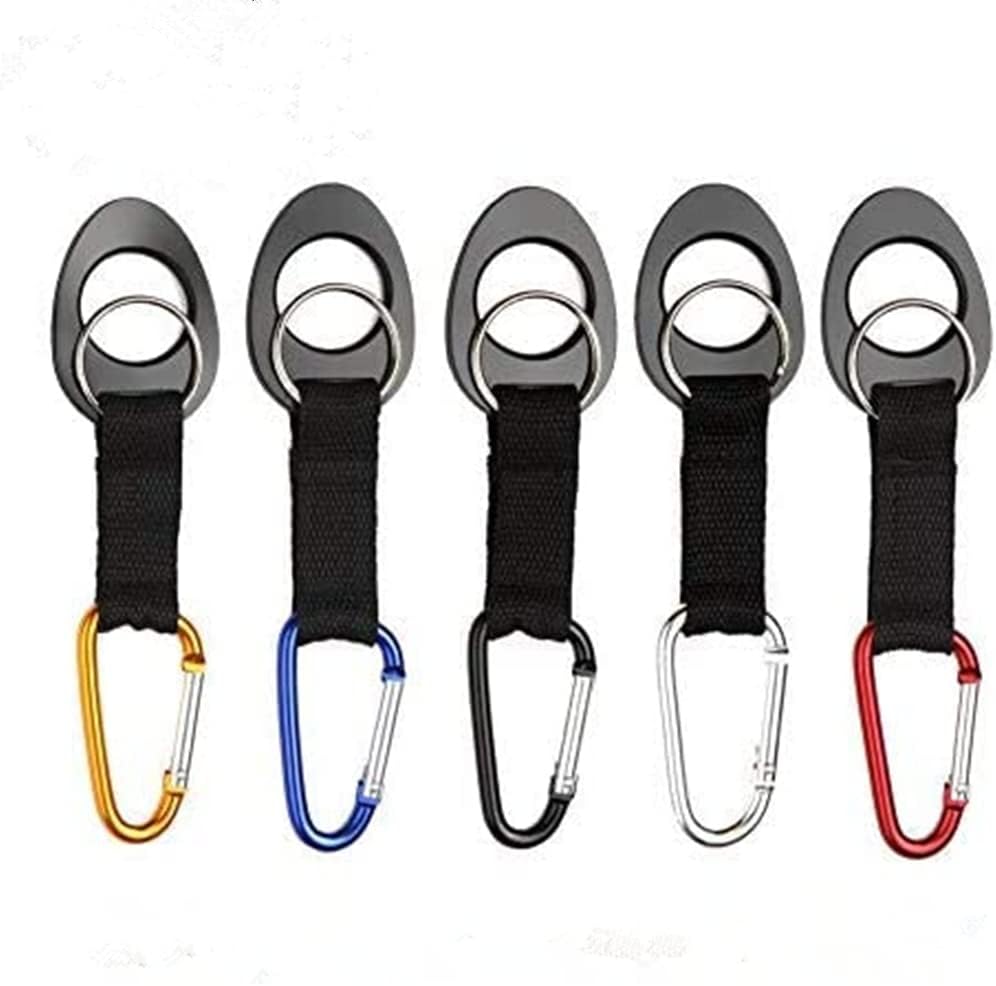Durable Silicone Water Bottle Holder Hook Carrier with Carabiner Clip & Key Ring, 17oz and 25oz Water Bottles for Outdoor Activities Camping Hiki