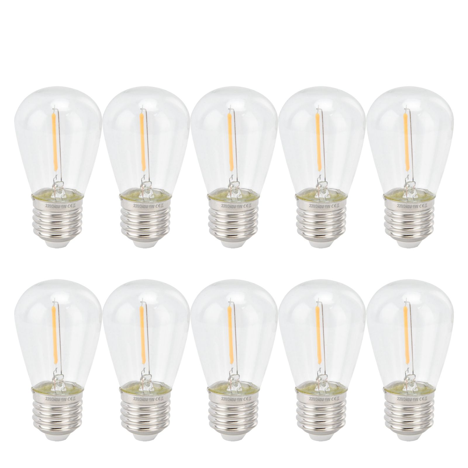 10pcs LED Bulbs Retro Cute Adjustable Energy Saving Antique Incandescent Bulb for Decorations