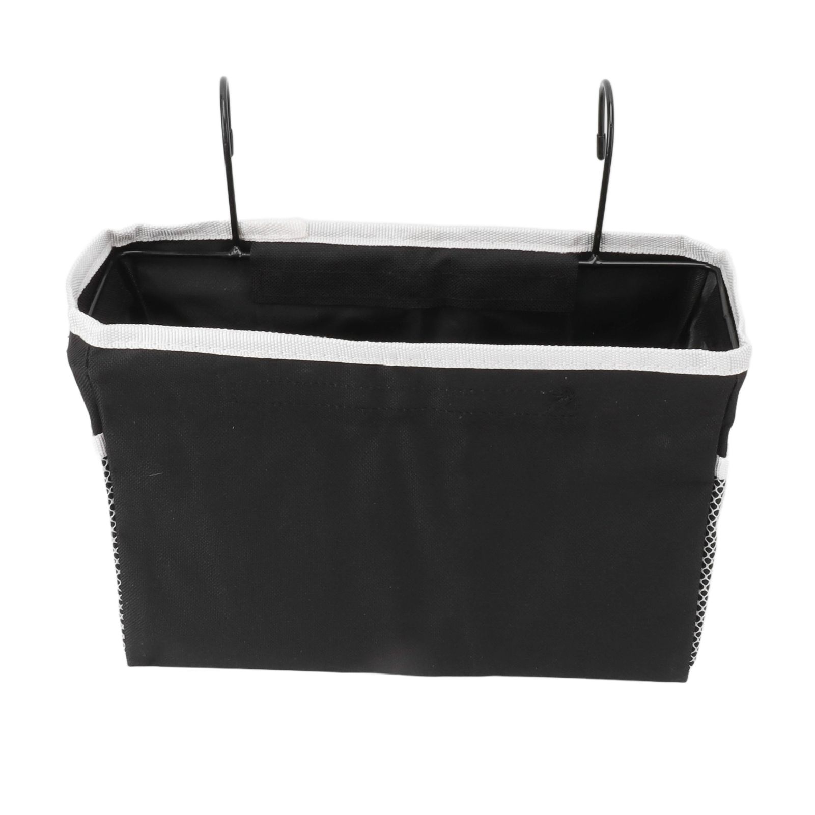 Bedside Storage Basket Hook Hanging Canvas Bag Rail Organization Shelf for Dormitory Office Living Room — image 4